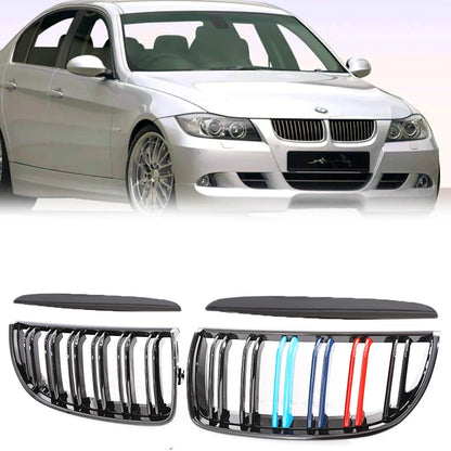 Kidney Front Grill For BMW 3 Series E90 E91 Pre-Facelift 2005-2008