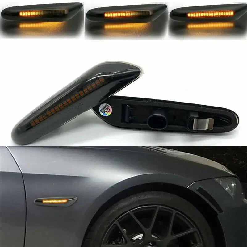 Sequential Flashing LED Side Marker Light For BMW E90 E91